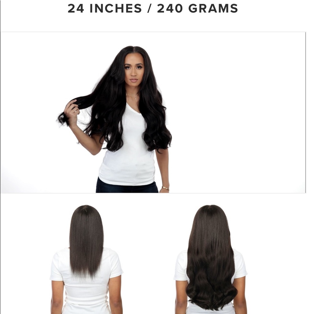 NEW 24” BELLAMI Clip in Extensions